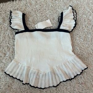 Brand new w tags Zara ruffle top